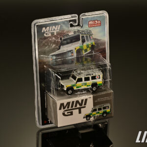 極致模型 1/64  RHD Land Rover Defender 110 British Red Cross Search & Rescue / USA Blister Packaging  MJ Exclusive#MGT00159-MJ
