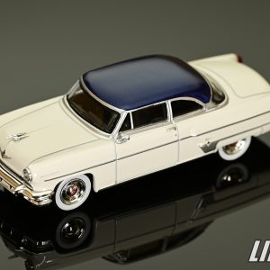 極致模型 1/64  Lincoln Capri 1954 Arctic White / Atlantic Blue#MGT00631-L