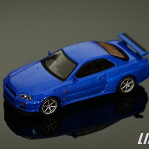 極致模型 1/64 Nissan Skyline GT-R (R34) V-Spec Bayside Blue#MGT00759-R