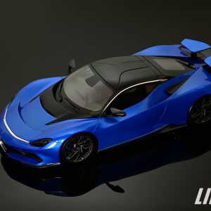 極致模型 1/18 Automobili Pininfarina Battista Geneva World Premiere 2019 Edition Iconica Blu#TS0498