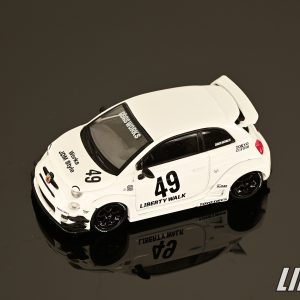 極致模型 1/64 MINI GT LB-WORKS x Abas Works ABARTH 595 Gara White#MGT00809-L