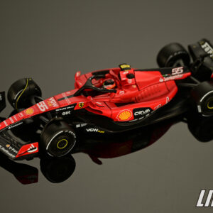 極致模型 1/64 MINI GT Ferrari SF23 #55 C. Sainz 2023 Bahrain GP#BBRFER64015