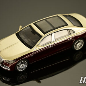 極致模型 1/64 MINI GT Mercedes-Maybach S680 Gold / Dark Red Metallic, LHD#MGT00962-L