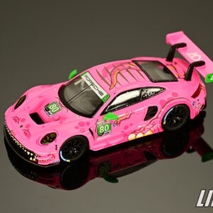 極致模型 1/64 MINI GT Porsche 911 GT3 R #80 AO Racing  2023 IMSA VIRginia Roxy #MGT00872-L粉恐龍