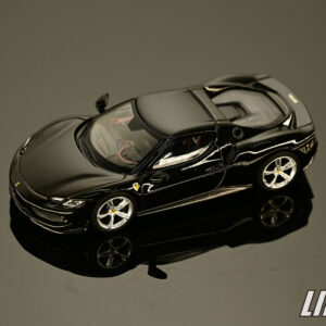 極致模型 1/64 MINI GT Ferrari 296 GTB Nero Daytona#BBRFER64003