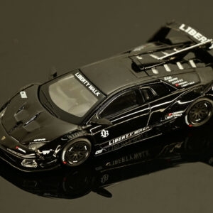 (點數更換區) 極致模型 1/64 MINI GT Lamborghini LB-Silhouette WORKS MURCIELAGO GT Evo Black#MGT01053-L