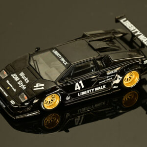 (點數更換區)極致模型 1/64 MINI GT Lamborghini Countach LB-WORKS Black#MGT01081-L