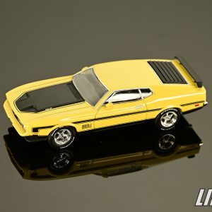 極致模型 1/64 MINI GT Ford Mustang Mach1 Grabber Yellow#MGT01139-L