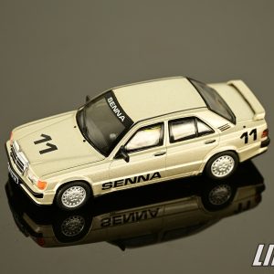 極致模型 1/64 MINI GT Mercedes-Benz 190 E 2.3-16 #11 Ayrton Senna 1984 Nürburgring Race ofChampions w/ Figure#MGT01076-L