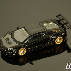 [1個帳號限購1台]極致模型 1/64 MINI GT LB★WORKS Lamborghini Aventador Limited Edition Matte Black#MGT01087-L