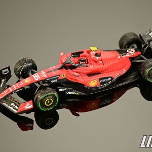 [1個帳號限購1台]極致模型 1/64 MINI GT Ferrari SF23 #55 C. Sainz 2023 Monaco GP#BBRFER64023