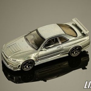 極致模型 1/64 MINI GT Nissan Skyline GT-R Dark Metal Gray  (NISMO BNR34 CRS Version)#MGT01160-R
