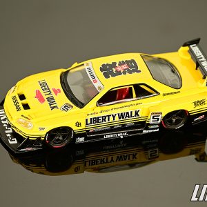 極致模型 1/64 MINI GT MGT01182-R#Nissan LB-ER34 Super Silhouette  SKYLINE Sport Yellow