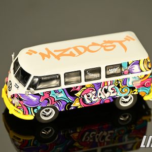 極致模型 1/64 MINI GT MGT01191-L#Volkswagen T1 Microbus Mizu Design