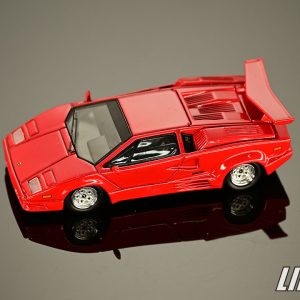 極致模型 1/64 MINI GT MGT01192-L#Lamborghini Countach 25th Anniversary Red