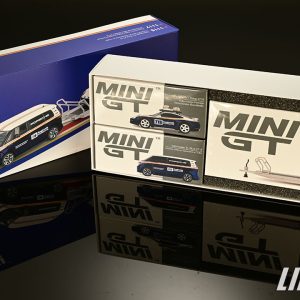 極致模型 1/64 MINI GT MGTS0019#Porsche 911 Dakar #718 / Volkswagen ID. BuzzPorsche Centrum Gelderland Roughroads Set