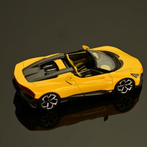 極致模型 1/64 MINI GT MGT01137-L#Bugatti W16 Mistral Yellow