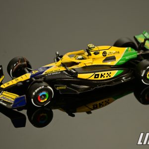極致模型 1/64 MINI GT MGT01164-L#McLaren MCL38 #4 Lando Norris 2024 F1 2024 Monaco GP