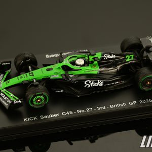 極致模型 1/64 Spark Y426#Kick Sauber C45 No.27 Stake F1 Team Kick Sauber 3rd British GP 2025 Nico Hulkenberg